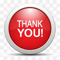 矢量红色感谢按钮插图-空若网 矢量红色感谢按钮插图-空若网