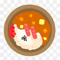 咖喱米饭扁平化图标-空若网 咖喱米饭扁平化图标-空若网