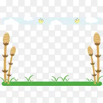 可爱蓝色边框相框-空若网 可爱蓝色边框相框-空若网