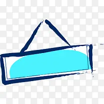 手绘蓝色时尚边框-空若网 手绘蓝色时尚边框-空若网