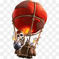 橙色的热气球-空若网 橙色的热气球-空若网