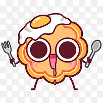 橙色卡通鸡蛋装饰图案-空若网 橙色卡通鸡蛋装饰图案-空若网