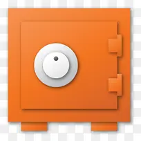 橙色保险箱图标-空若网 橙色保险箱图标-空若网