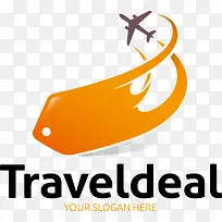 橙色雅致旅行行业LOGO-空若网 橙色雅致旅行行业LOGO-空若网