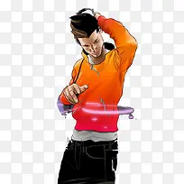 橙色dj男孩-空若网 橙色dj男孩-空若网