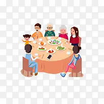 橙色简约聚餐装饰图案-空若网 橙色简约聚餐装饰图案-空若网