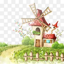 卡通路卡通风车-空若网 卡通路卡通风车-空若网