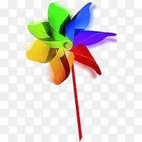 彩色风车素材-空若网 彩色风车素材-空若网