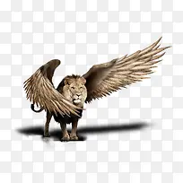 创意翅膀狮子动物-空若网 创意翅膀狮子动物-空若网