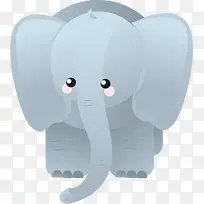 卡通大象矢量图-空若网 卡通大象矢量图-空若网
