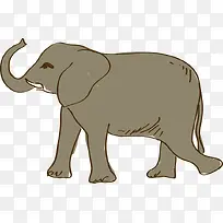 卡通手绘大象-空若网 卡通手绘大象-空若网