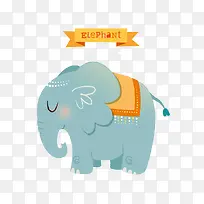 可爱手绘卡通大象-空若网 可爱手绘卡通大象-空若网