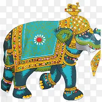 卡通手绘大象-空若网 卡通手绘大象-空若网