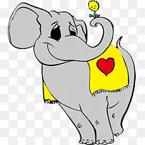 卡通大象矢量-空若网 卡通大象矢量-空若网