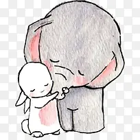 水彩大象-空若网 水彩大象-空若网