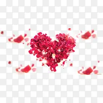 飘零花瓣爱心艺术-空若网 飘零花瓣爱心艺术-空若网