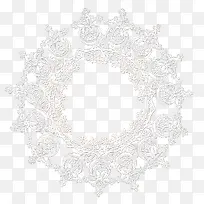 手绘边框白色环纹边框png素材-空若网 手绘边框白色环纹边框png素材-空若网