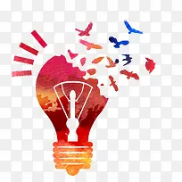 彩色飞舞灯泡-空若网 彩色飞舞灯泡-空若网