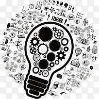 矢量创意灯泡-空若网 矢量创意灯泡-空若网