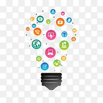 科技互联网灯泡创意-空若网 科技互联网灯泡创意-空若网