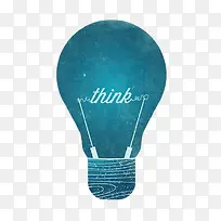 创意灯泡think-空若网 创意灯泡think-空若网