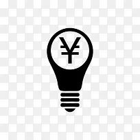 墨迹灯泡标志-空若网 墨迹灯泡标志-空若网