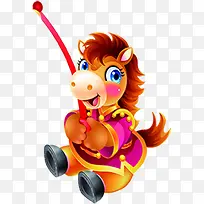 开学季彩色小马海报-空若网 开学季彩色小马海报-空若网