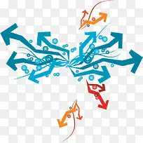 开学季促销蓝色箭头-空若网 开学季促销蓝色箭头-空若网