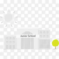 矢量扁平化建筑学校-空若网 矢量扁平化建筑学校-空若网