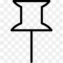 大的图钉图标-空若网 大的图钉图标-空若网