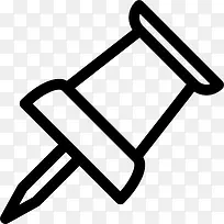 倾斜的图钉图标-空若网 倾斜的图钉图标-空若网