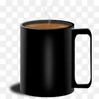 黑色咖啡杯-空若网 黑色咖啡杯-空若网