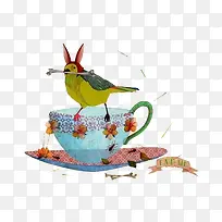 茶饮创意杯子艺术图案-空若网 茶饮创意杯子艺术图案-空若网