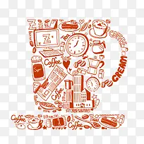 红色马克杯-空若网 红色马克杯-空若网