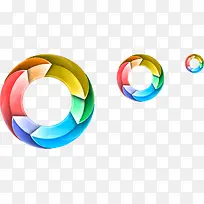 彩色圈圈装饰-空若网 彩色圈圈装饰-空若网