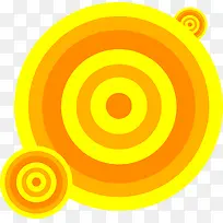 黄色圈圈可爱装饰-空若网 黄色圈圈可爱装饰-空若网