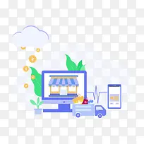 扁平化小场景-空若网 扁平化小场景-空若网