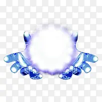 蓝色科技光球机械手-空若网 蓝色科技光球机械手-空若网