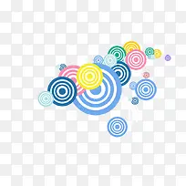 彩色小圆环-空若网 彩色小圆环-空若网