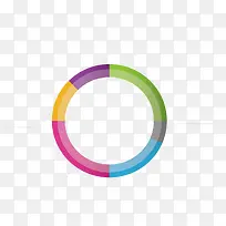 彩色圆环-空若网 彩色圆环-空若网