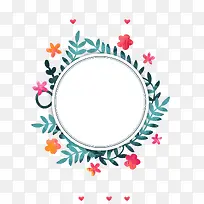 水彩花环邀请卡-空若网 水彩花环邀请卡-空若网