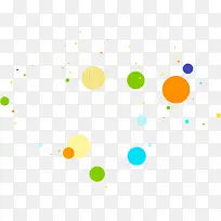 绿色橙色蓝色飞舞圆环-空若网 绿色橙色蓝色飞舞圆环-空若网