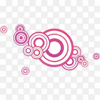 彩色圆环装饰元素-空若网 彩色圆环装饰元素-空若网