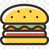 汉堡图标-空若网 汉堡图标-空若网