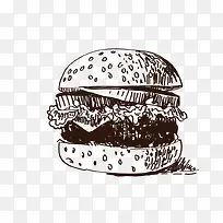 手绘汉堡-空若网 手绘汉堡-空若网