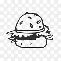 手绘汉堡-空若网 手绘汉堡-空若网