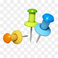 彩色图钉素材-空若网 彩色图钉素材-空若网