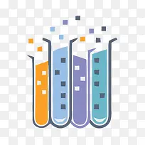卡通手绘试管-空若网 卡通手绘试管-空若网