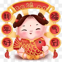 手绘素材过年喜庆素材-空若网 手绘素材过年喜庆素材-空若网