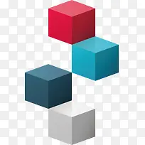 彩色几何方块-空若网 彩色几何方块-空若网